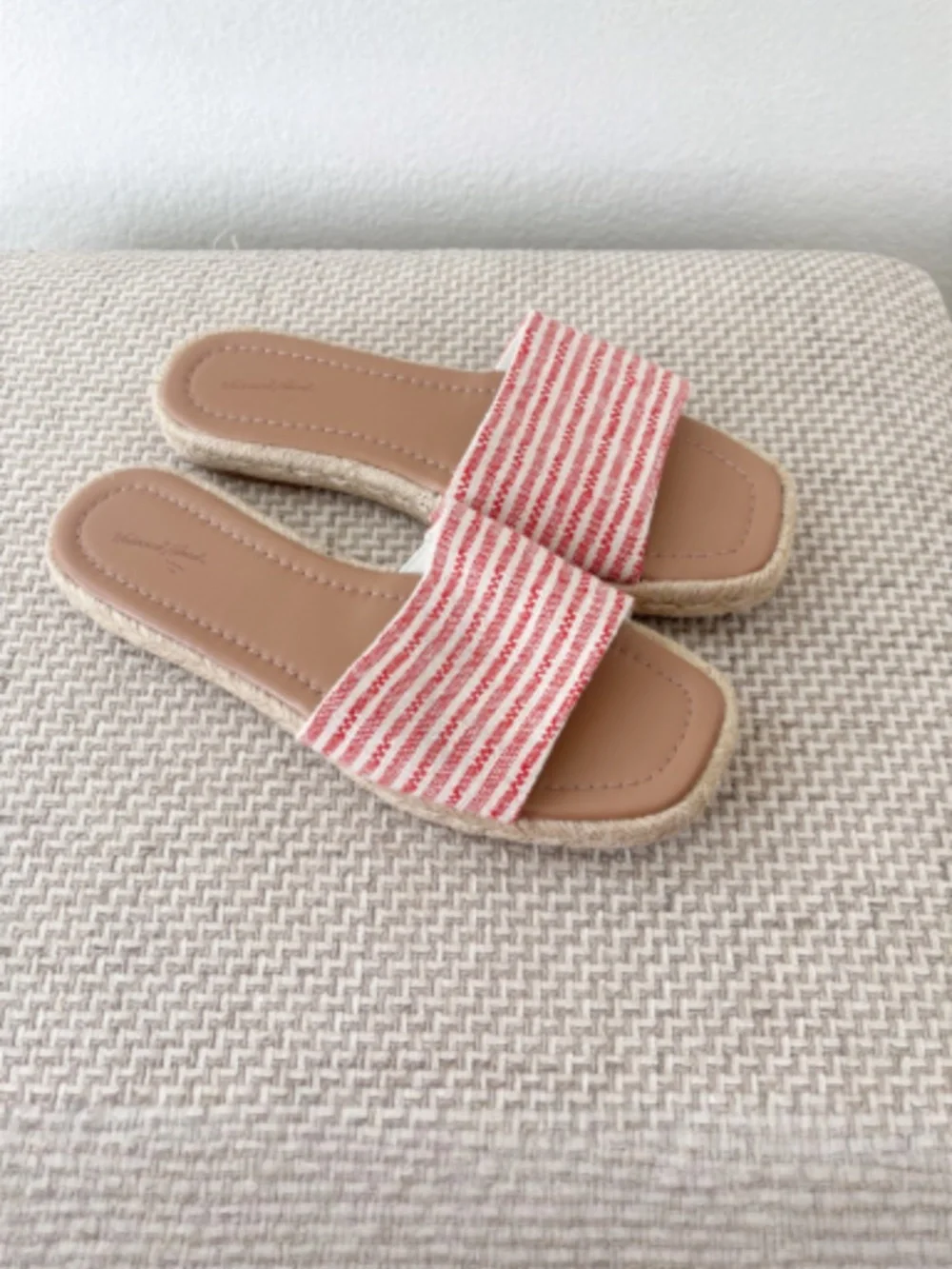 Universal Thread Maren square toe espadrille slide sandals Size 9